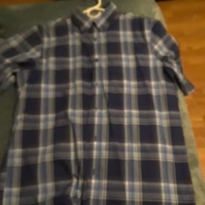 Nordstorm blue plaid button down